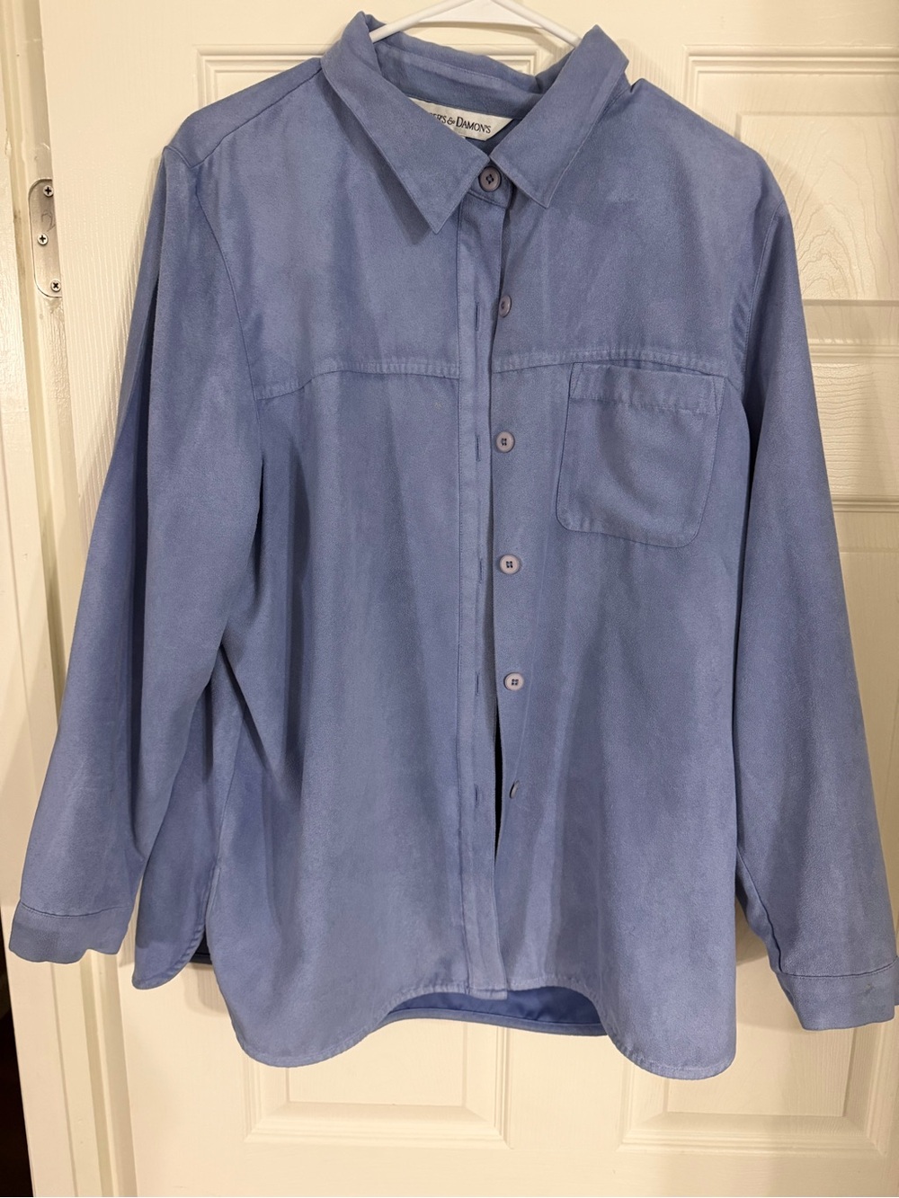 Light Blue women’s Petite Button-Up Shirt - Casual Collared Shirt